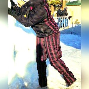 CORE Powder Room Womens Size M-Ski Snow Winter Jacket Coat Pants Set-Black Pink